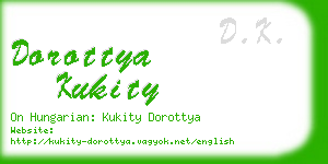 dorottya kukity business card